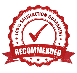 Recommended 100% Satisfaction Guaranteed